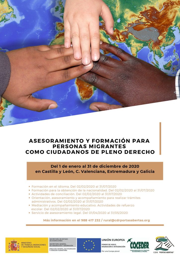 Asesoramiento y formación para personas migrantes como ciudadanos de pleno derecho